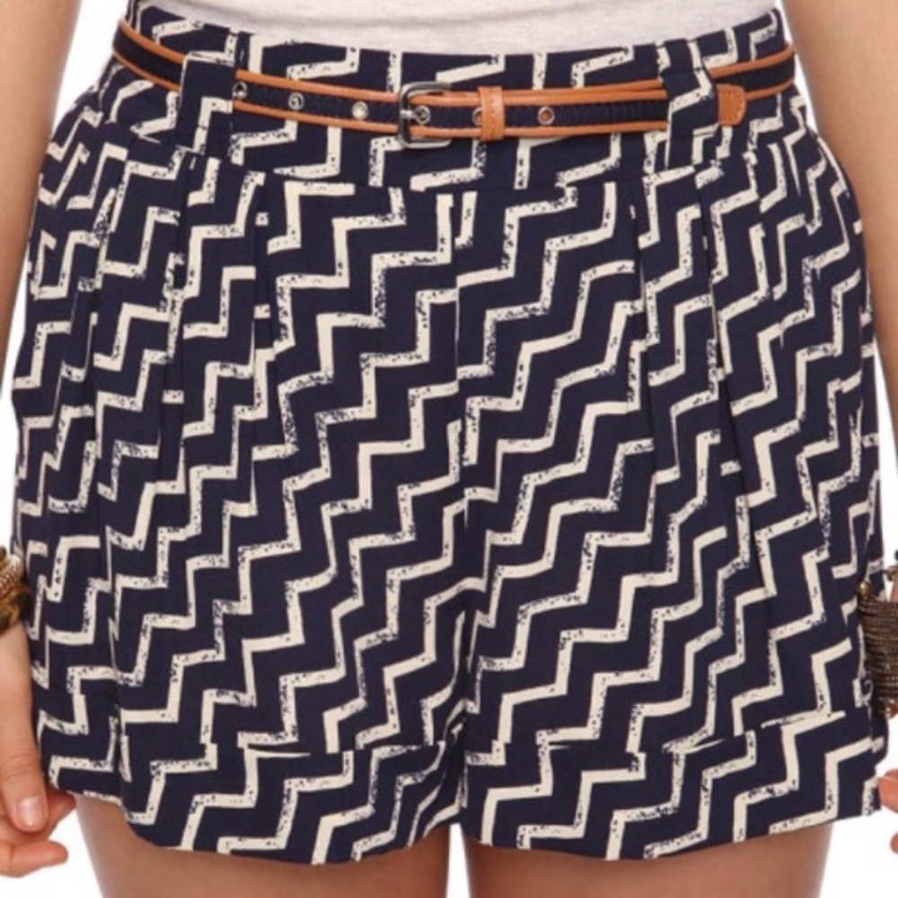 Forever 21 Navy Patterned Shorts